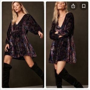 Anthropologie Mona Burnout Velvet mini xxs. Worn once